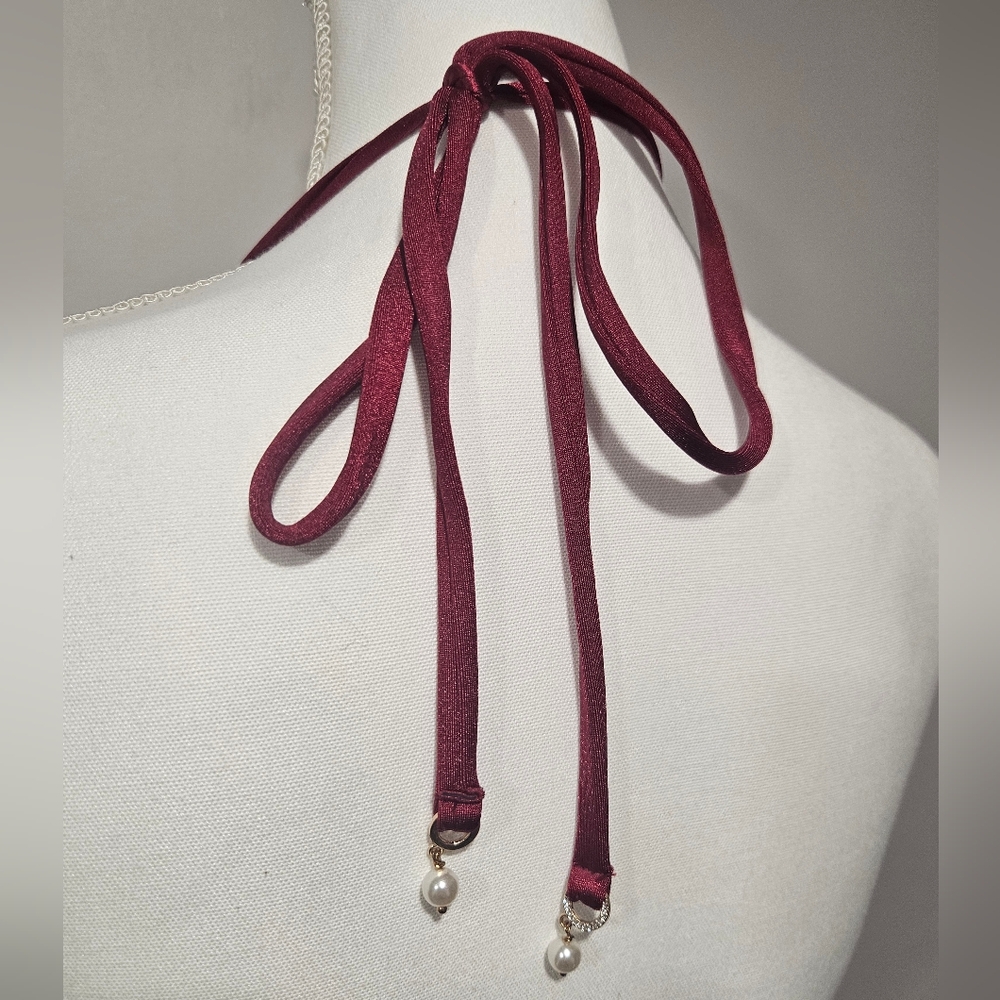 ALESSI SWIM Metallic Burgundy Cut-Out Monokini Gold Ring Detail Womens Size L - Picture 5 of 8